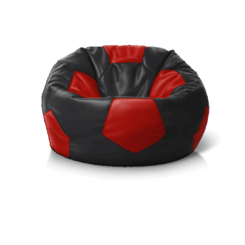 Крісло м''яч Black + Red' — м’які меблі для дому, комфорт і зручність на кожен день.